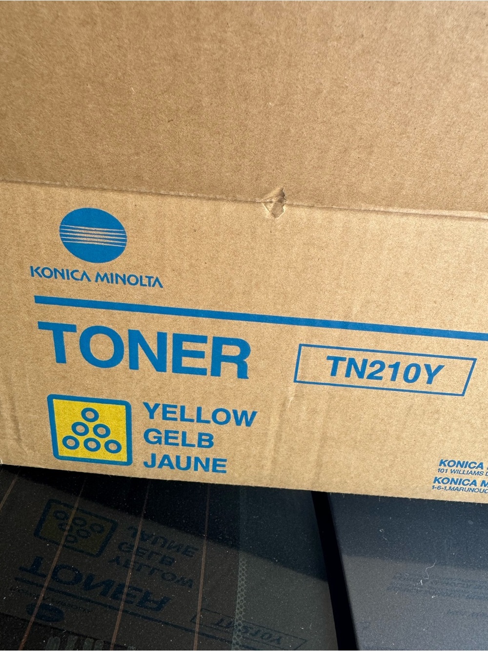 Konica Minolta TN210 toner pack of 4 all brand new TN210Y/TN210C/TN210M/TN210K